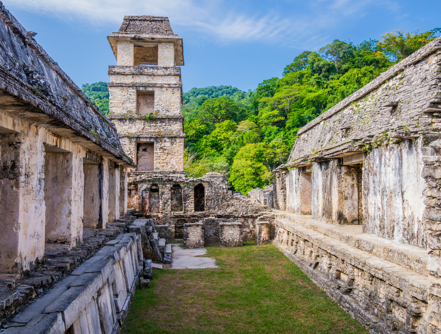 Palenque ancient mayan ruins, Chiapas, Mexico