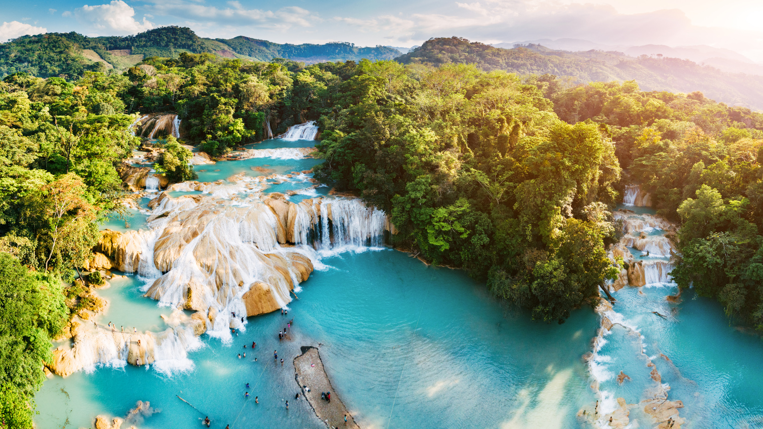 Agua Azul Waterfalls in Chiapas Mexico